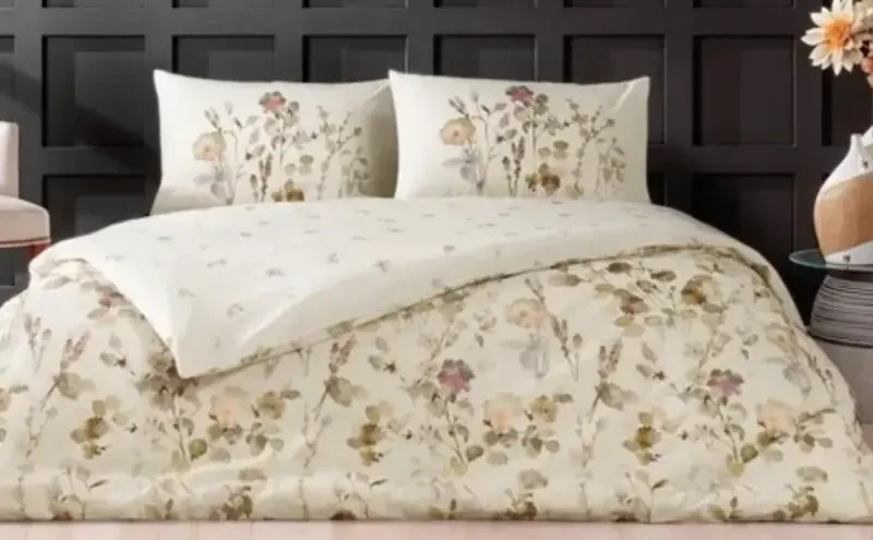 Crown Double Size Ranforce Duvet Cover Set Nina Beige - 1