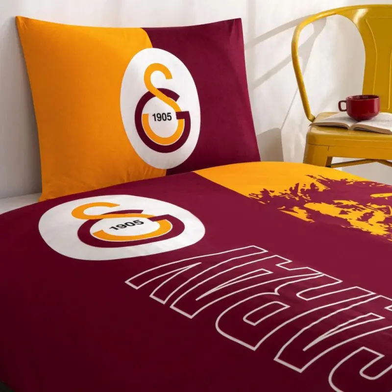 Crown Galatasaray Glorious Lion Single Licensed Duvet Cover Set - 2