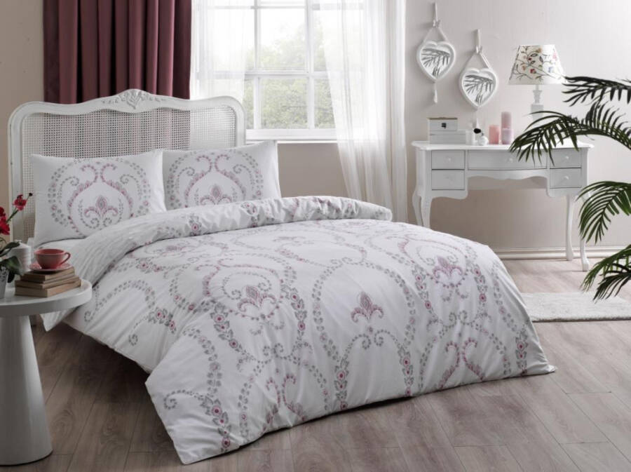 Crown Ranforce Single Bed Duvet Set Astra Pink - 1