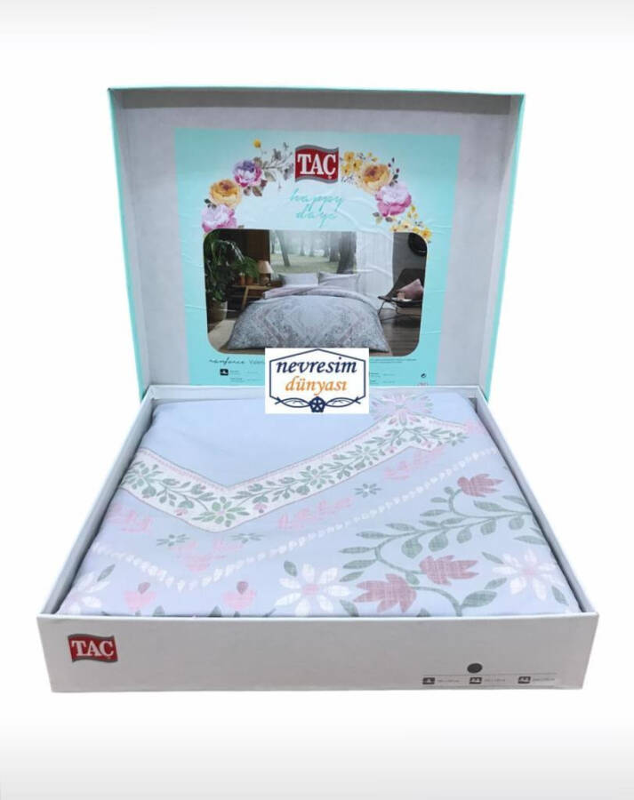 Crown Ranforce Single Bed Duvet Set Valeri Pink - 4