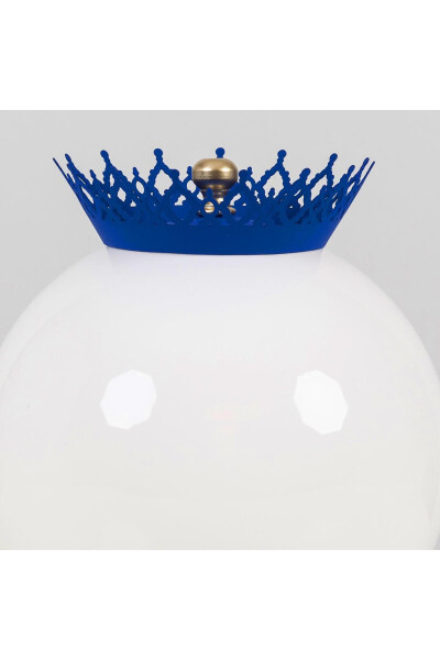 Crown Sphere Lamp Shade Navy Blue - 7