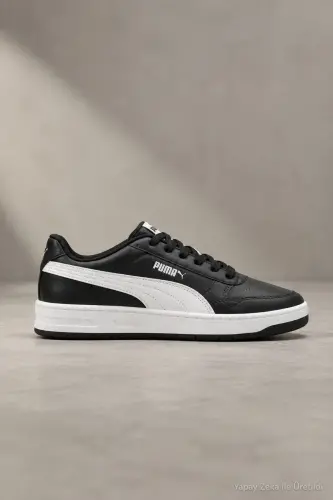 CRT-2826 Siyah Beyaz Unisexs Günlük Sneaker Comfort Casual Anatomik Spor Ayakkabı - Siyah-6971 - 1