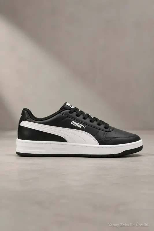 CRT-2826 Siyah Beyaz Unisexs Günlük Sneaker Comfort Casual Anatomik Spor Ayakkabı - Siyah-6971 - 1