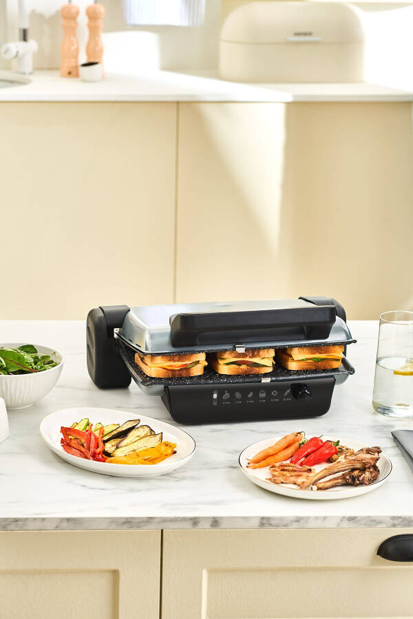 Crust Grill Nonush va Tost Pechkasi 6 Dilima Antrasit - 1