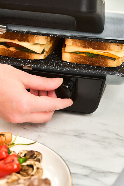 Crust Grill Nonush va Tost Pechkasi 6 Dilima Antrasit - 4