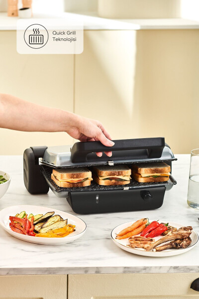 Crust Grill Toast Grill and Toaster 6 Slice Anthracite - 3