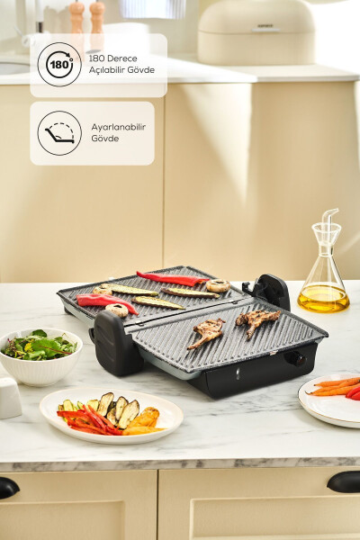 Crust Grill Toast Grill and Toaster 6 Slice Anthracite - 4