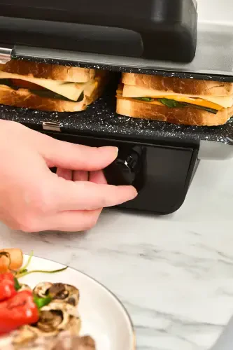 Crust Grill Toaster Grill va Tost Mashinasi 6 Dilimlı Mat Krem - 3
