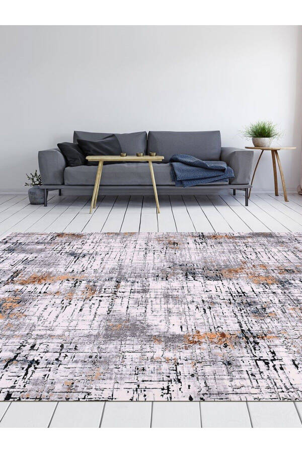 Crystal Collection 18107 Tightly Woven Viscose Silk Textured Hallway Entrance Runner Rug - 1