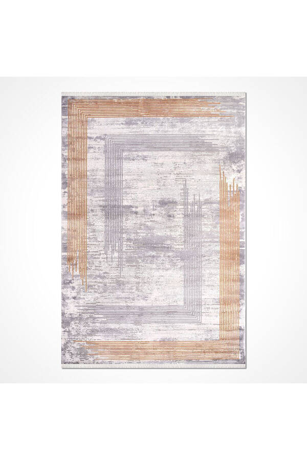 Crystal Collection 18167K Dense Viscose Silk Textured Hallway Entryway Rug - 5