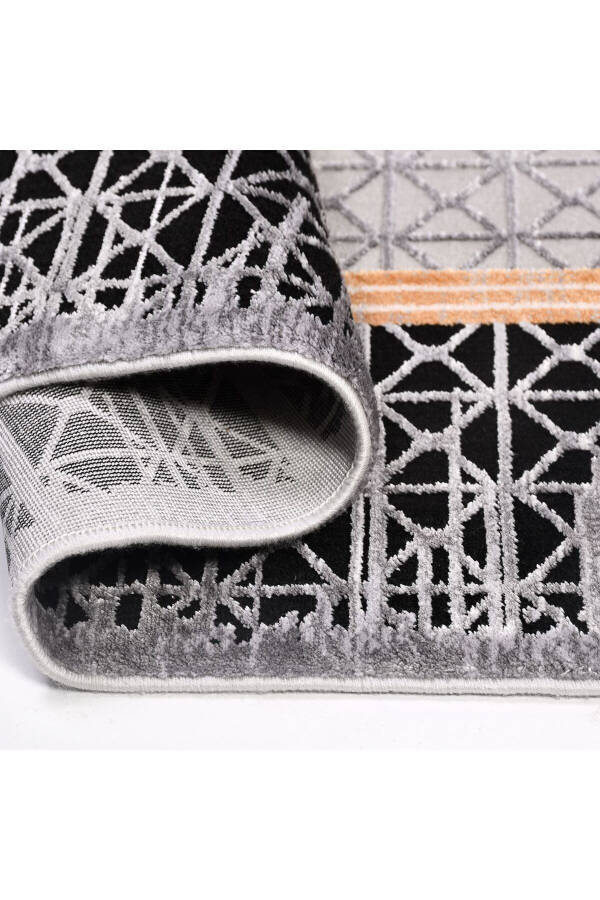 Crystal Collection 18167K Tightly Woven Viscose Silk Textured Hallway Entrance Runner Rug - 2