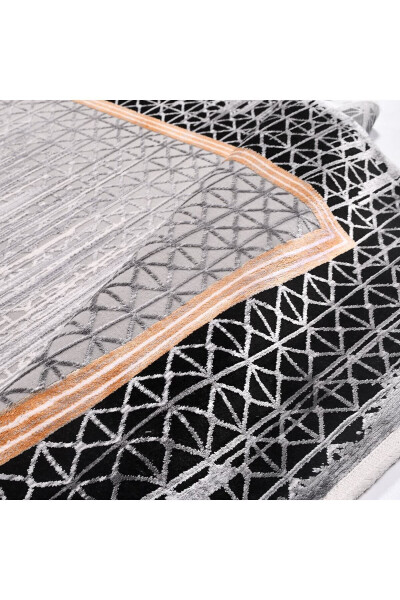 Crystal Collection 18167K Tightly Woven Viscose Silk Textured Hallway Entrance Runner Rug - 3