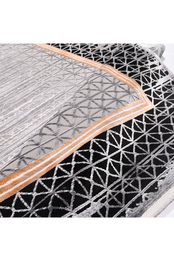 Crystal Collection 18167K Tightly Woven Viscose Silk Textured Hallway Entrance Runner Rug - 3