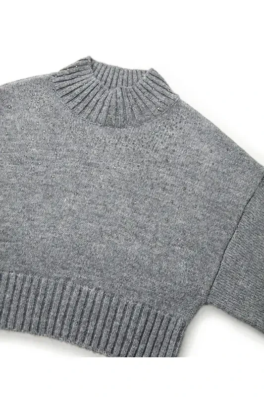 Crystal embellished sweater - 4