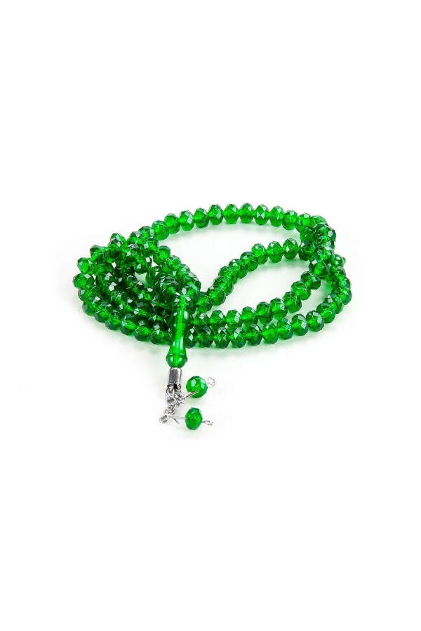 Crystal Looking 99 Hajj Umrah Gift Tasbih 10 Pieces Green - 3