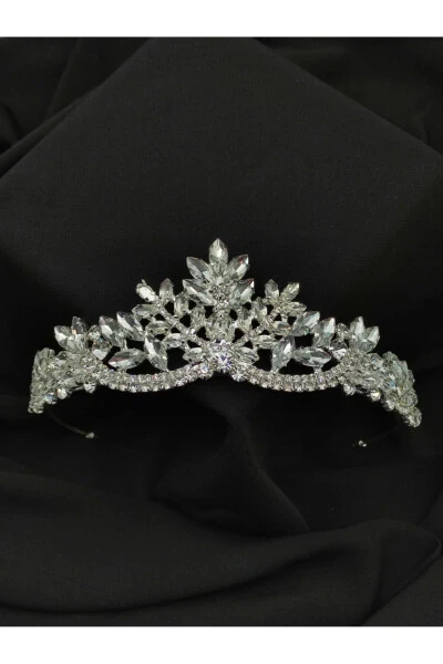 Crystal Stone Bridal Crown - YAĞIZ BİJUTERİ