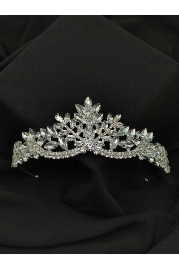 Crystal Stone Bridal Crown - 1