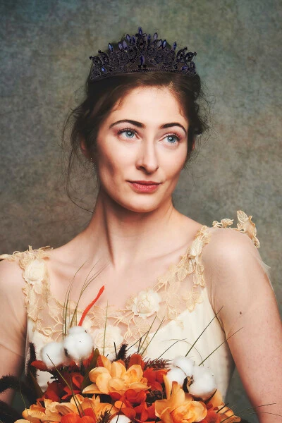 Crystal Stone Bridal Queen Crown Shiny Princess Crown Bridal Wedding Crown Blue - Modazone (1)