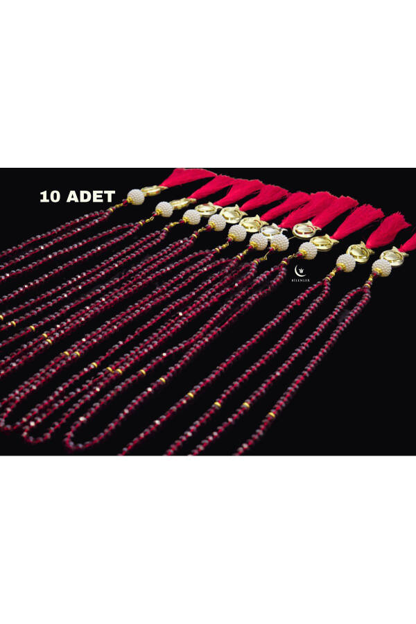 Crystal Tasbih with Tassel -10PCS- - 1