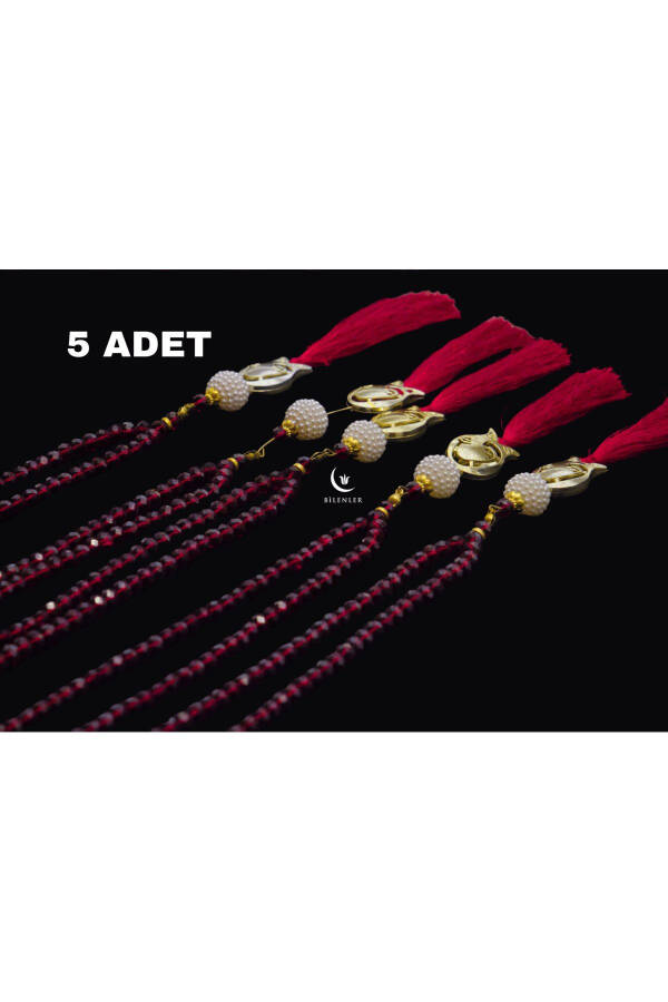 Crystal Tasbih with Tassel -5PCS- - 1