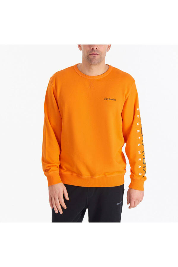 Csc M Basic Sleeve Print Crew Erkek Sweatshirt - 1