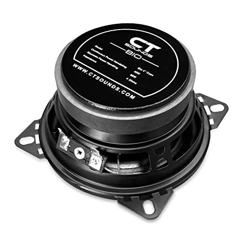 CT Sounds BIO-4-COX 4 Inch Coaxial Car Speakers, 160 Watts Max, Pair - 4