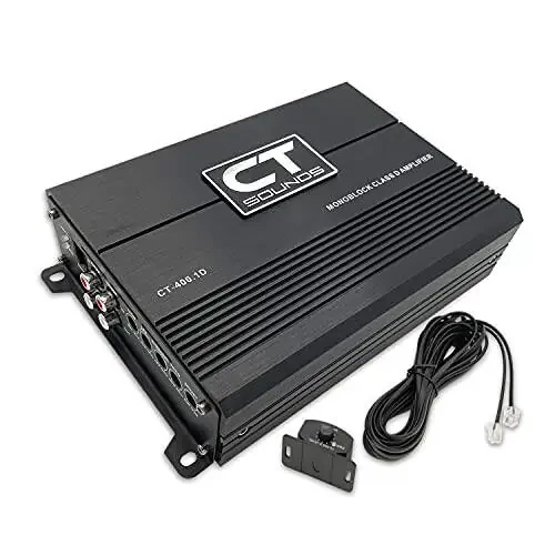CT Sounds CT-400.1D Compact Class D Car Audio Monoblock Amplifier, 400 Watts RMS - 1