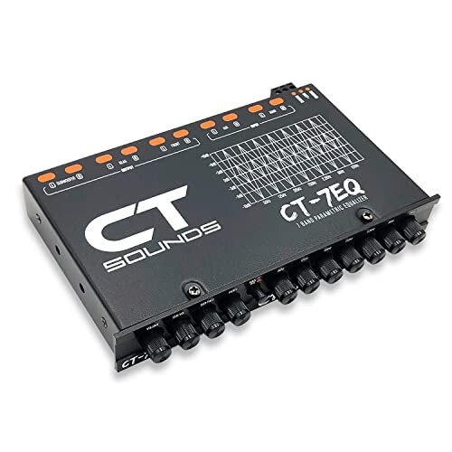 CT Sounds CT-7EQ 7 Band 1/2 Din Parametric Car Audio Equalizer - CT Sounds