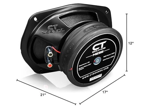 CT Sounds Meso 6x9” 400 Ватт 2-полосные коаксиальные автомобильные динамики премиум-класса, пара - 7