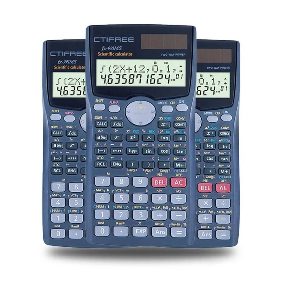 CTIFREE Scientific Calculator FX-991MS College Middle School Mathematics 401 Function Calculadora Cientifica Dual Power Scientific Calculator - 2