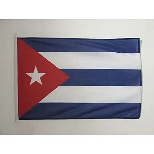 Cuba NAUTICAL Flag 18'' x 12'' - Cuban flags 30 x 45 cm. - Banner 12x18 in for boat - AZ FLAG 