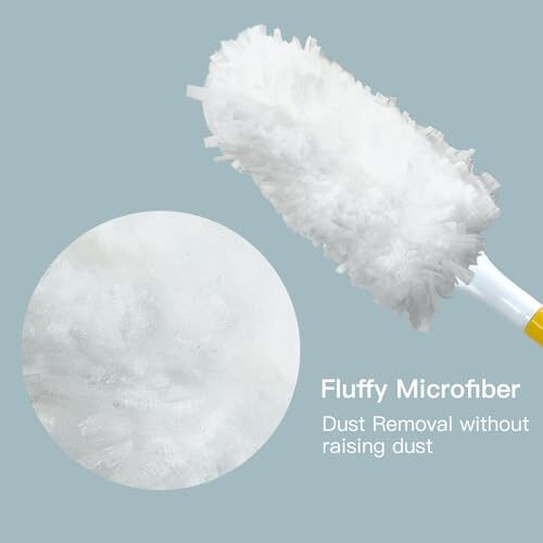 Cubicozy Car Interior Duster - Ultimate Cleaning Tool for Cars, House, and Office - Compact Mini Design for Effortless Dust Removal Double-Sided Design 2handle +10 Duster Refills. - 2