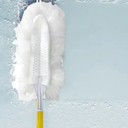 Cubicozy Car Interior Duster - Ultimate Cleaning Tool for Cars, House, and Office - Compact Mini Design for Effortless Dust Removal Stereo-Single Sided Design 2handle +20 Duster Refills. - 5