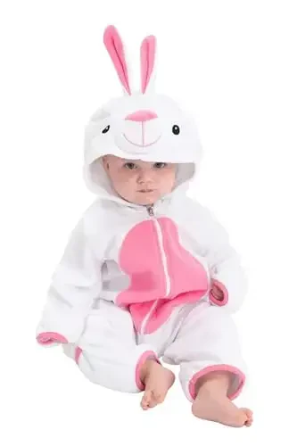 Cuddle Club Fleece Baby Bunting Bodysuit with Hood, Convertible Mittens & Booties, Car Seat Friendly, Soft & Warm, Easy Zip - 6