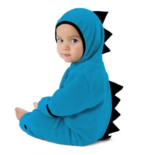Cuddle Club Fleece Kapüşonlu, Dönüştürülebilir Eldivenli ve Patikli, Oto Koltuğu Dostu, Yumuşak ve Sıcak, Kolay Fermuarlı Bebek Tulumu 
