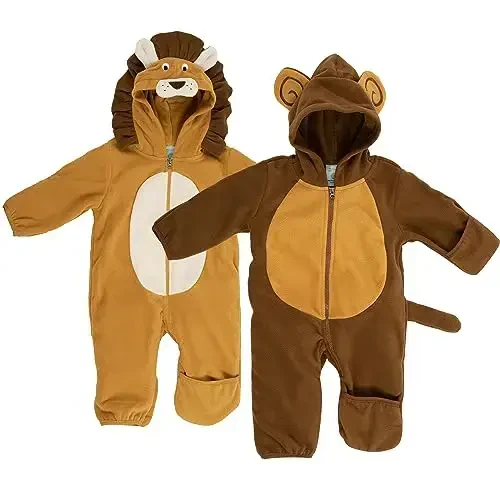 Cuddle Club Флисовый комбинезон для малышей с капюшоном, варежки и пинетки-трансформеры, подходит для автокресла, мягкий и теплый, легко застегивается на молнию - CUDDLE