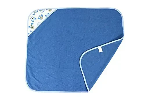 Cudlie Buttons & Stitches Baby Boy 3 Pack Rolled/Carded Hooded Towels in Dog Gone Cute Print, GS71722 - 5