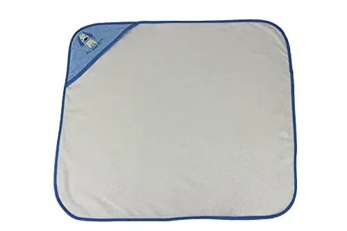 Cudlie Buttons & Stitches Baby Boy 3 Pack Rolled/Carded Hooded Towels in Dog Gone Cute Print, GS71722 - 6