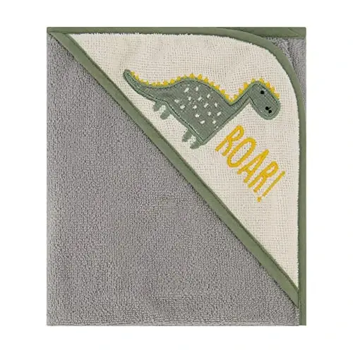 Cudlie Buttons & Stitches Chaqaloqlar uchun 3 dona rulon/kartochkalarda kaputli sochiqlar Dinozavr qichqirig'i bosib chiqarilgan (GS71721) - 4