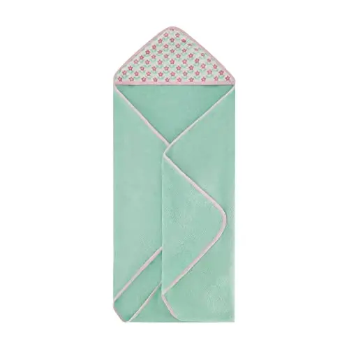 Cudlie Buttons & Stitches Baby Girl 3 Pack Rolled/Carded Hooded Towels in Bless This Baby Print, GS71730 - 5