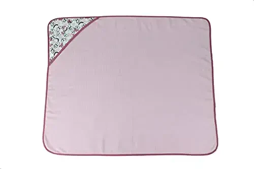 Cudlie Buttons & Stitches Baby Girl 3 Pack Rolled/Carded Hooded Towels in Butterfly Polka Print (GS71727) - 5