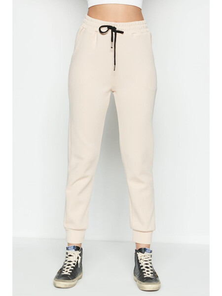 Cuffed Sweatpants 803 Cream - 4