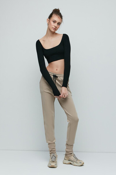 Cuffed Track Pants 803 Stone - 10