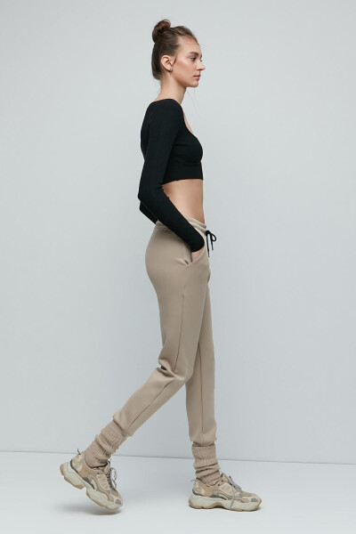 Cuffed Track Pants 803 Stone - 11