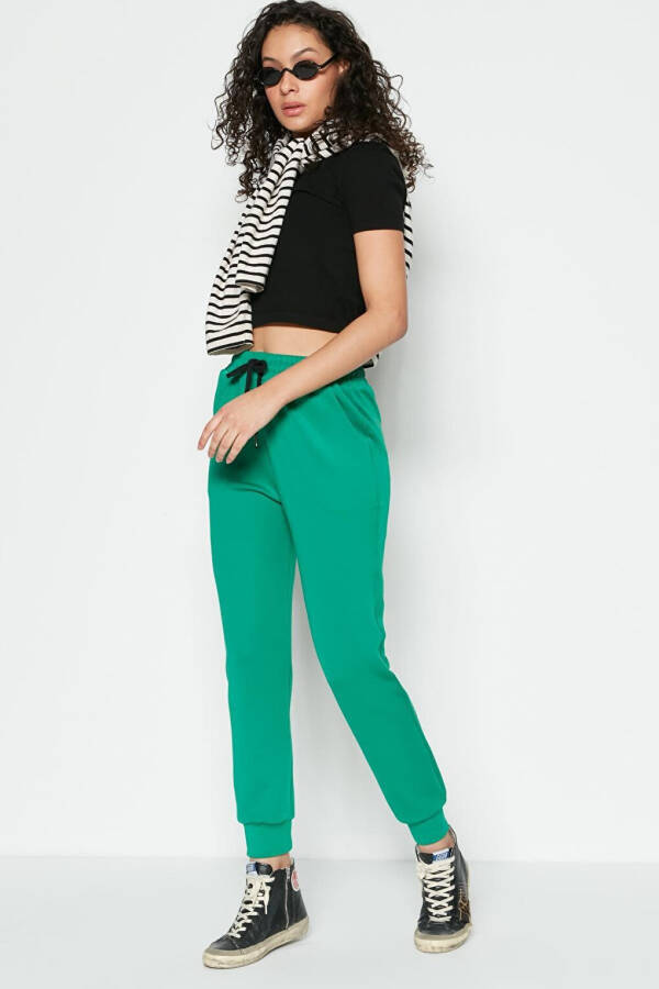 Cuffed Tracksuit Bottoms 803 Green - 11