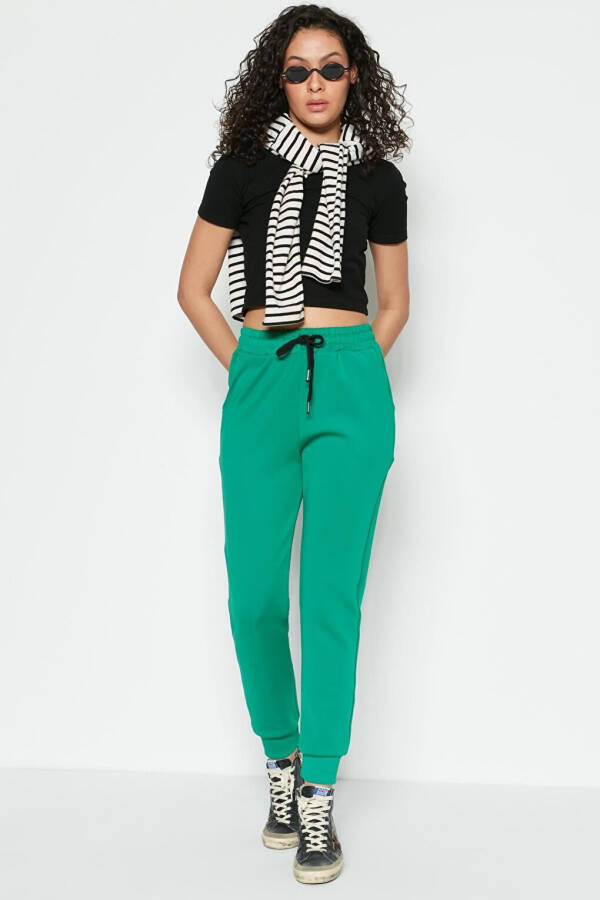 Cuffed Tracksuit Bottoms 803 Green - 14