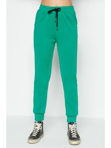 Cuffed Tracksuit Bottoms 803 Green - 8