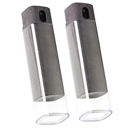CUIUD Touchscreen Screen Cleaner Kit 2 Pcs, Phone, Tablet and Car Screen Cleaner, Two in One Spray and Microfiber Cloth(2 Pack Grey) - 1