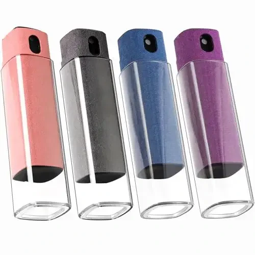 CUIUD Screen Cleaner Kit 4 Pcs, Two in One Screen Cleaner Spray and Wipe, Touchscreen Mist Cleaner Spray Bottle for Phone/Laptop/Tablet/TV/Monitor/Car Screens 