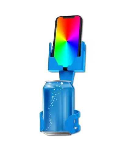 Cup Holder Phone Holder Mount for Car - Universal Adjustable Expander Cradle Hands-Free Driving - Compatible with All Smartphones Car Mount for iPhone Samsung Google Android Mobile Accessories Blue - CELL PHONE SEAT